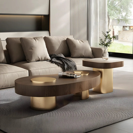 New Light Luxury in Ancient Style Solid Wood Coffee Table