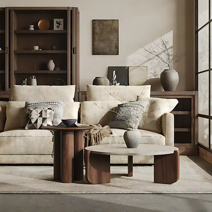 Round Marble Top Luxury Coffee Table