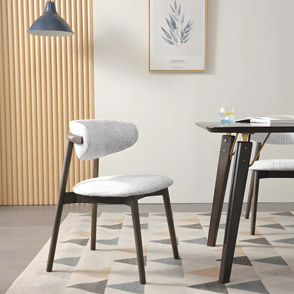 Modern Simple Solid Wood Dining Chair Nordic Light