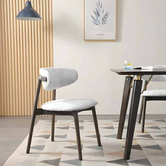 Modern Simple Solid Wood Dining Chair Nordic Light