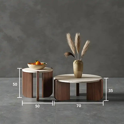 Round Marble Top Luxury Coffee Table