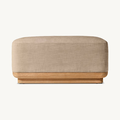 Teyric Teak Ottoman