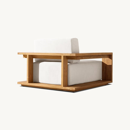 Alvia Handcrafted Teak Lounge Chair