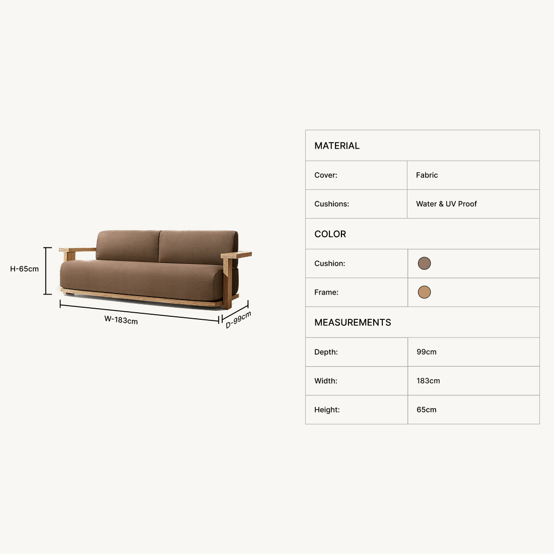 Amer Outdoor Sofa