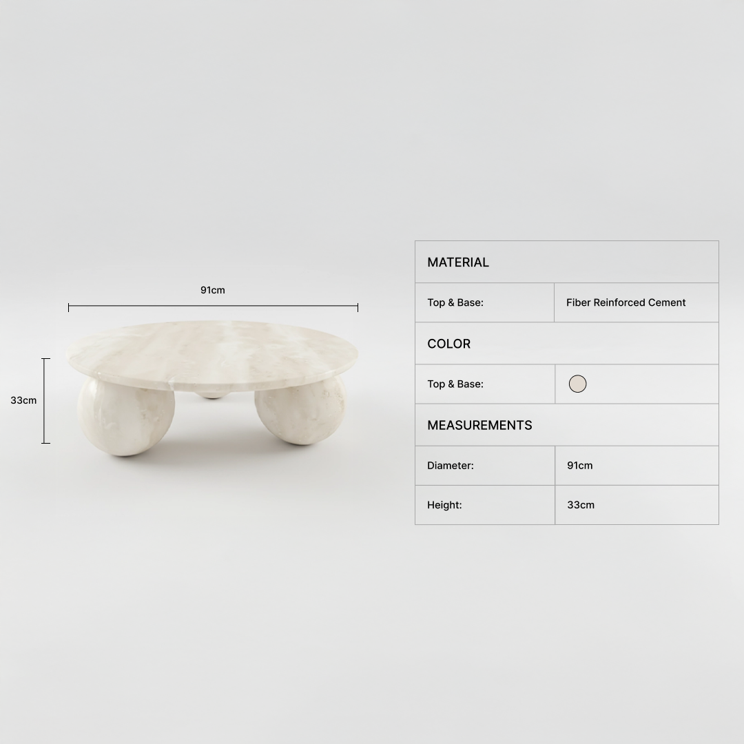 Nuvra Round Coffee Table