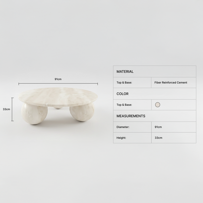Nuvra Round Coffee Table