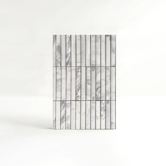 Arabescato Cielo Marble Fluted Wall Tiles