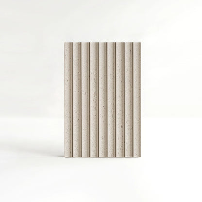 Ivory Travertine Fluted Mosaic Wall Tiles