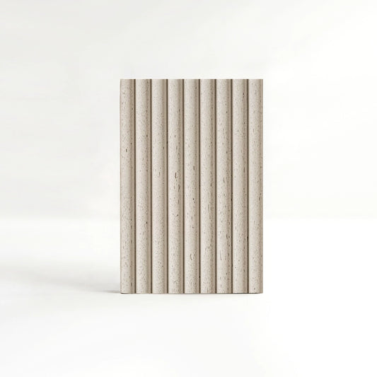 Ivory Travertine Fluted Mosaic Wall Tiles