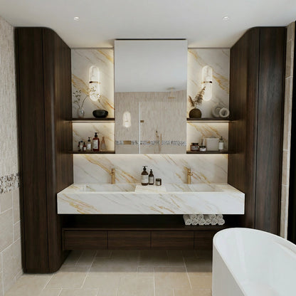 Golden Ariston Marble Vanity