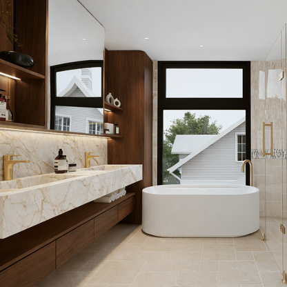 Spider Gold Marble Vanity