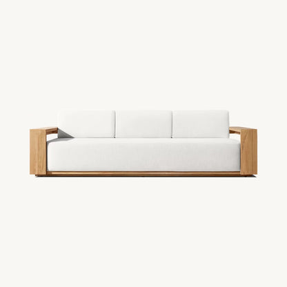 Alvia Handcrafted Teak Wood Sofa