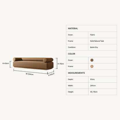 Liora 3-Seater Sofa