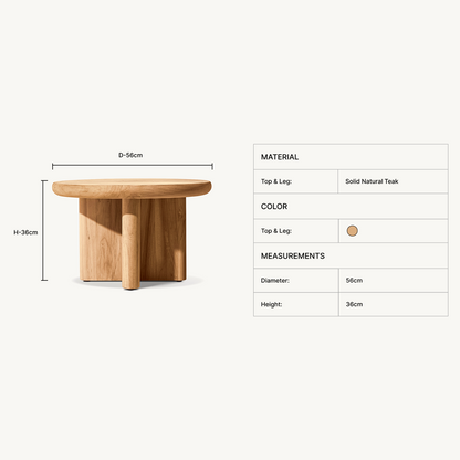 Auren Teak Side  Table