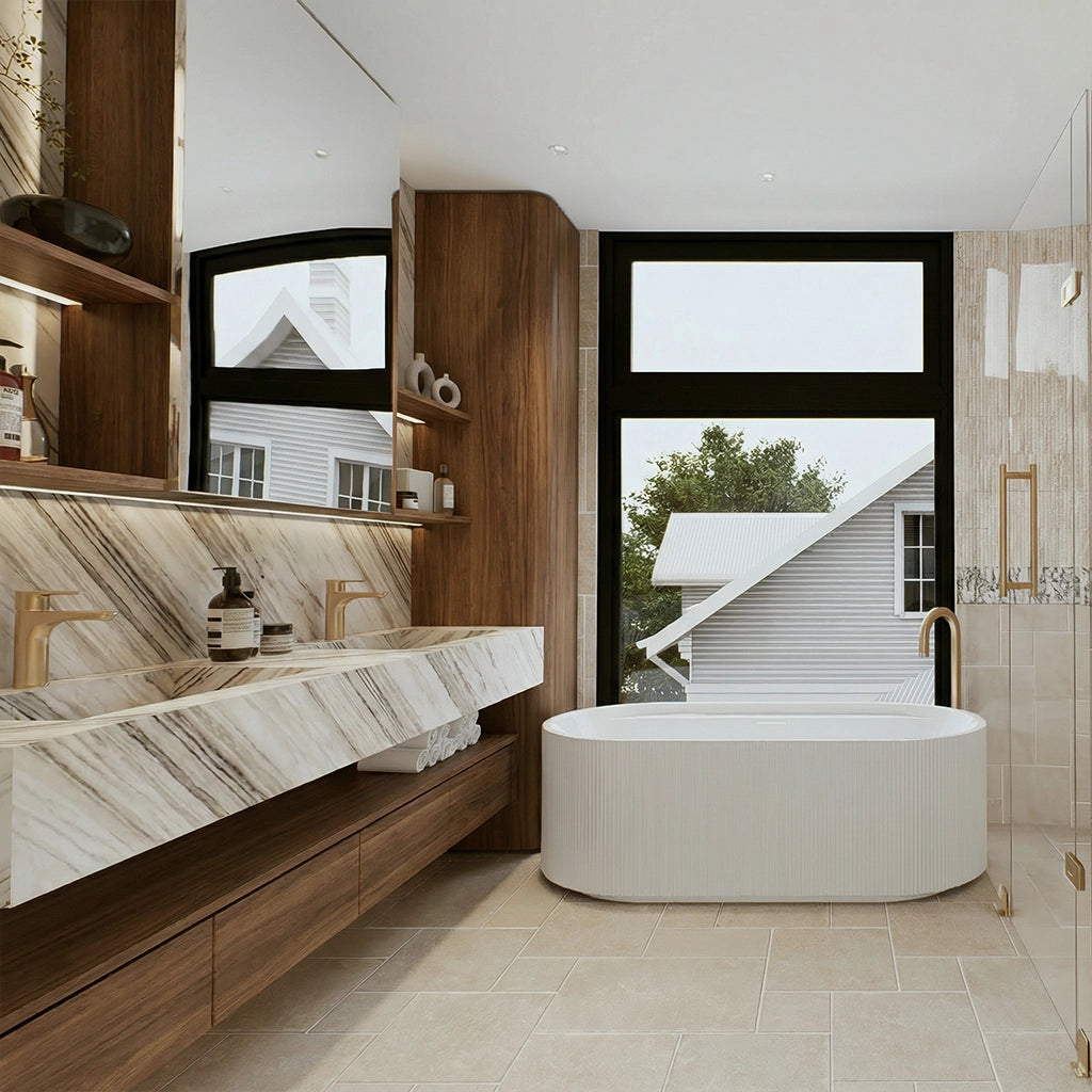 Palissandro Chiaro Marble Vanity