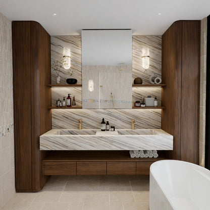 Palissandro Chiaro Marble Vanity