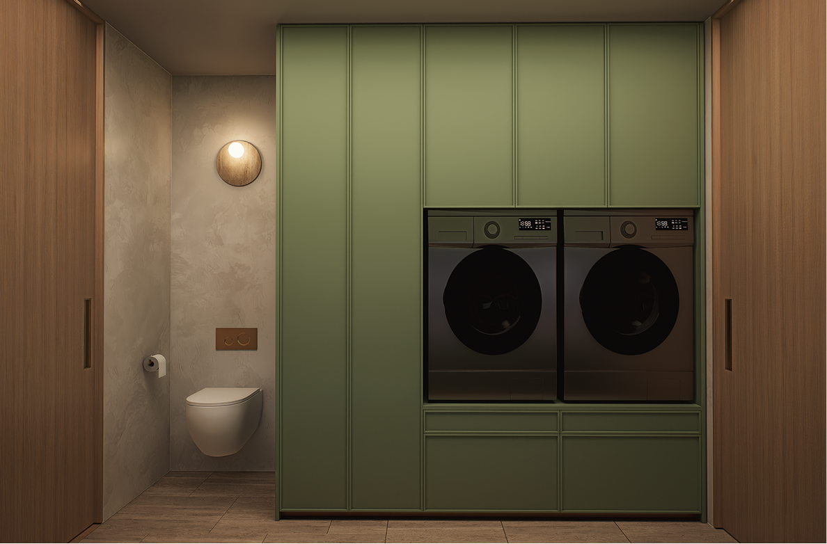 The Toscana Laundry Storage Wall