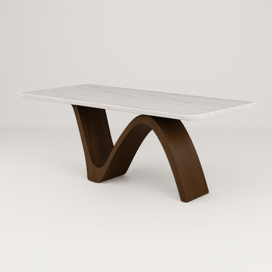WT073 Arco Wave Dining Table