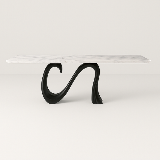 WT083 Noire Flow Dining Table