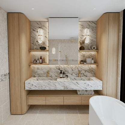 Arabescato Cielo Marble Slab Wall Tiles