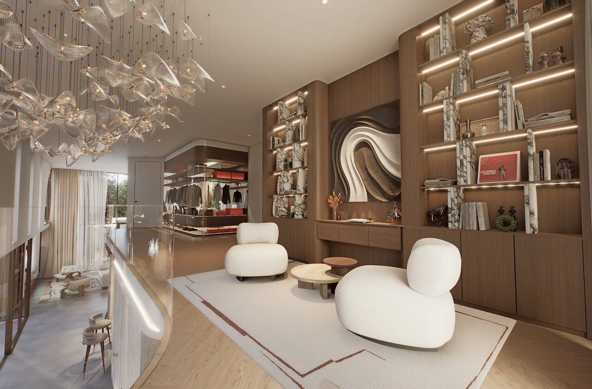 Luxury library featuring custom bookshelves and bespoke timber joinery at Villa Arcus by Albert Living, a luxury home design.